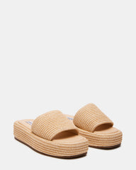 BEACHY Natural Platform Slide Women's Sandal