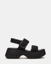 GROVER Black/Black Women's Square-Toe Platform Sandal