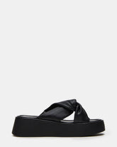 CYRIX Black Women's Platform Slide Sandal