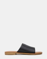 KIPP Black Leather Slide Women's Sandal