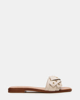 HILARIA Bone Leather Square-Toe Slide Women's Sandal