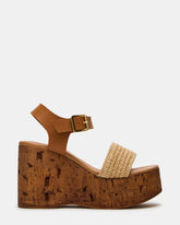 CABERNET Raffia Women's Platform Wedge Sandal