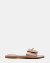 MORELAND Mocha Quilted Slide Women's Sandal