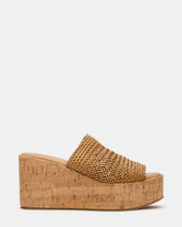 COASTAL Raffia Platform Wedge Mule Women's Sandal