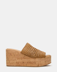 COASTAL Raffia Platform Wedge Mule Women's Sandal