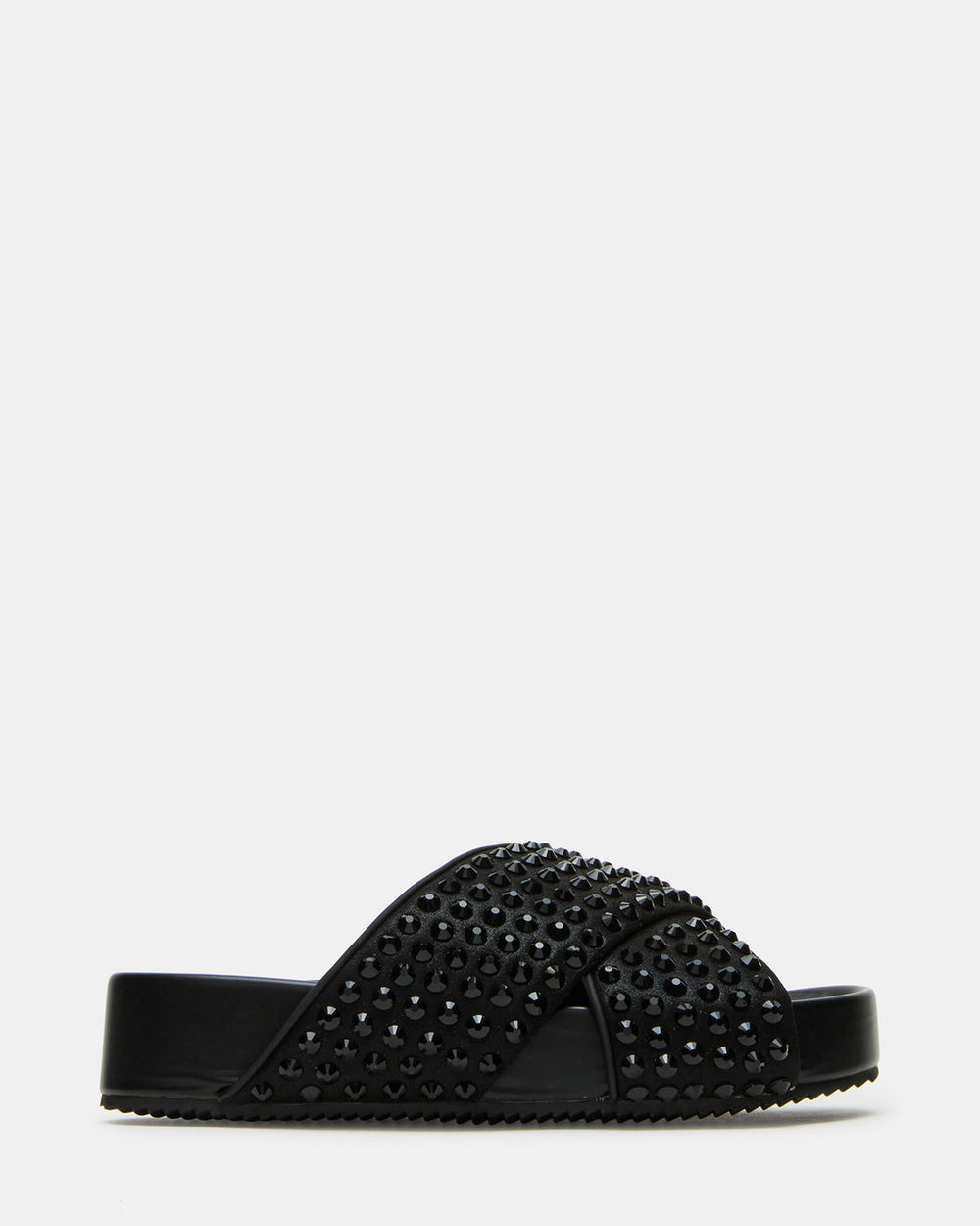 AVENDRA Black Multi Flatform Slide Women's Sandal