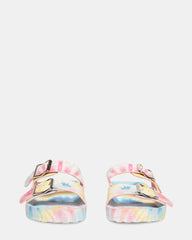 TEDDY-T PASTEL MULTI | Tie Dye Slides