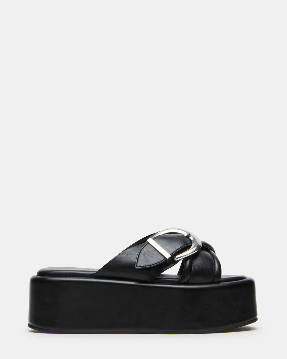 CYPHER Black Women's Platform Square Toe Sandal
