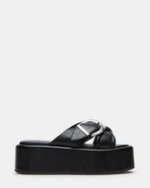 CYPHER Black Women's Platform Square Toe Sandal