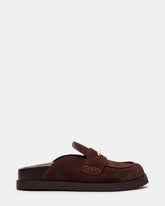 TOBIN Brown Suede Slip-On Mule Women's Flat