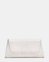 AVANT Bag White Lace French Binding Trapezoid Crossbody Clutch Handbag