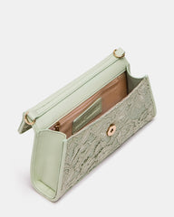 AVANT Bag Pistachio French Binding Trapezoid Crossbody Clutch Handbag