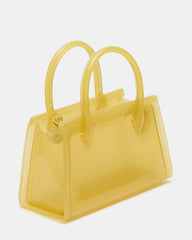 PEACH Jelly Bag Yellow Mini Crossbody Top-Handle Handbag