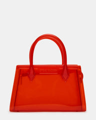 PEACH Jelly Bag Red Mini Crossbody Top-Handle Handbag