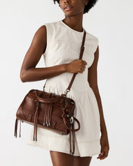 RIGGS BAG RUST Slouchy Top-Handle Crossbody Satchel Handbag