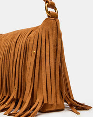 BOHEME Bag Tobacco Shoulder Strap Studded Fringe Handbag