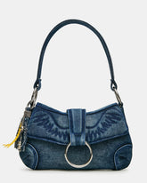ALBANY Bag Denim/Blue Western-Inspired Denim Shoulder Handbag
