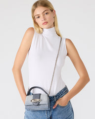 MISHELL Bag Denim Top-Handle Mini Handbag