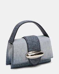 MISHELL Bag Denim Top-Handle Mini Handbag