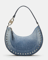 LIAMM Bag Denim Shoulder Strap Dome-Studded Women's Handbag