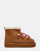 Kids' GLAZER Cognac Girls' Lace-Up Ankle Boot