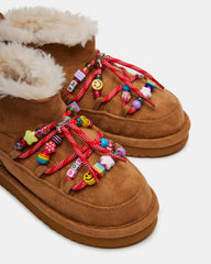 Kids' GLAZER Cognac Girls' Lace-Up Ankle Boot