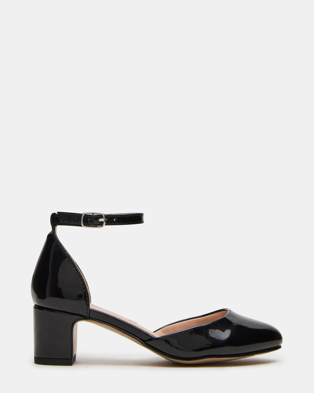 Kids' PRETTYY Black Patent Girls' Block Heel