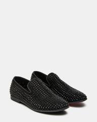 Kids' CAVIAR Black Rhinestone Boys' Dress Shoe
