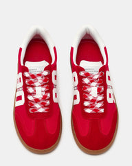 PACEY Red Multi Low-Top Lace-Up 90's Women's Sneaker