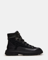 YOSEMITE Black Multi Lace-Up Lug Men's Ankle Boot