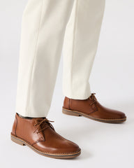 HARROS Tan Leather Men's Ankle Boots