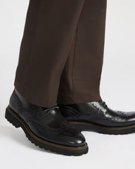 KODA Black Leather Lace-Up Men's Ankle Boot