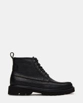 DAEL Black Leather Lace-Up Men's Ankle Boot
