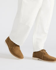 HERO Cognac Suede Lace-Up Ankle Men's Boots