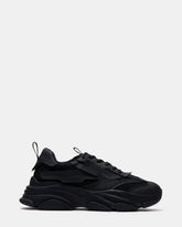 POSSESS Black Low-Top Lace-Up Men's Sneaker