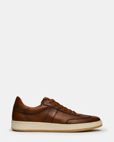 DYLAN Tan Low-Top Lace-Up Platform Men's Sneaker