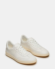DYLAN White Low-Top Lace-Up Platform Men's Sneaker
