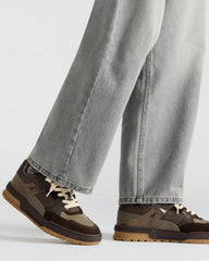 SANCHEZ Brown Multi Low-Top Lace-Up Men's Sneaker