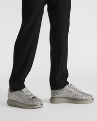 ICEBOX Pewter Metallic Men's Low-Top Lace-Up Sneaker