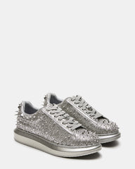 ICEBOX Pewter Metallic Men's Low-Top Lace-Up Sneaker