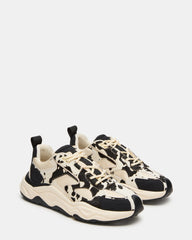 SALVADOR Black/White Low-Top Lace-Up Men's Sneaker