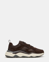 SALVADOR Brown Low-Top Lace-Up Men's Sneaker