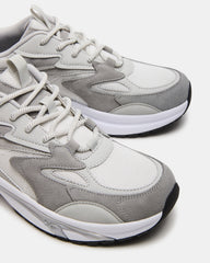 YGOR Grey Multi Men's Low-Top Lace-Up Sneaker