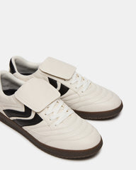 JANOS White Leather Low-Top Lace-Up Men's Sneaker