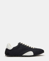 PUZZLE Black Low-Top Lace-Up Men's Sneaker