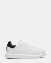MINOU White/Black Low-Top Lace-Up Men's Sneaker