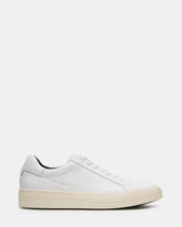 ZOII White Leather Men's Low-Top Lace-Up Sneaker