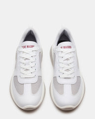 PICOLO White Low-Top Lace-Up Men's Sneaker