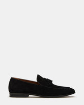 ONDRE Black Suede Tassel Slip-On Men's Loafer
