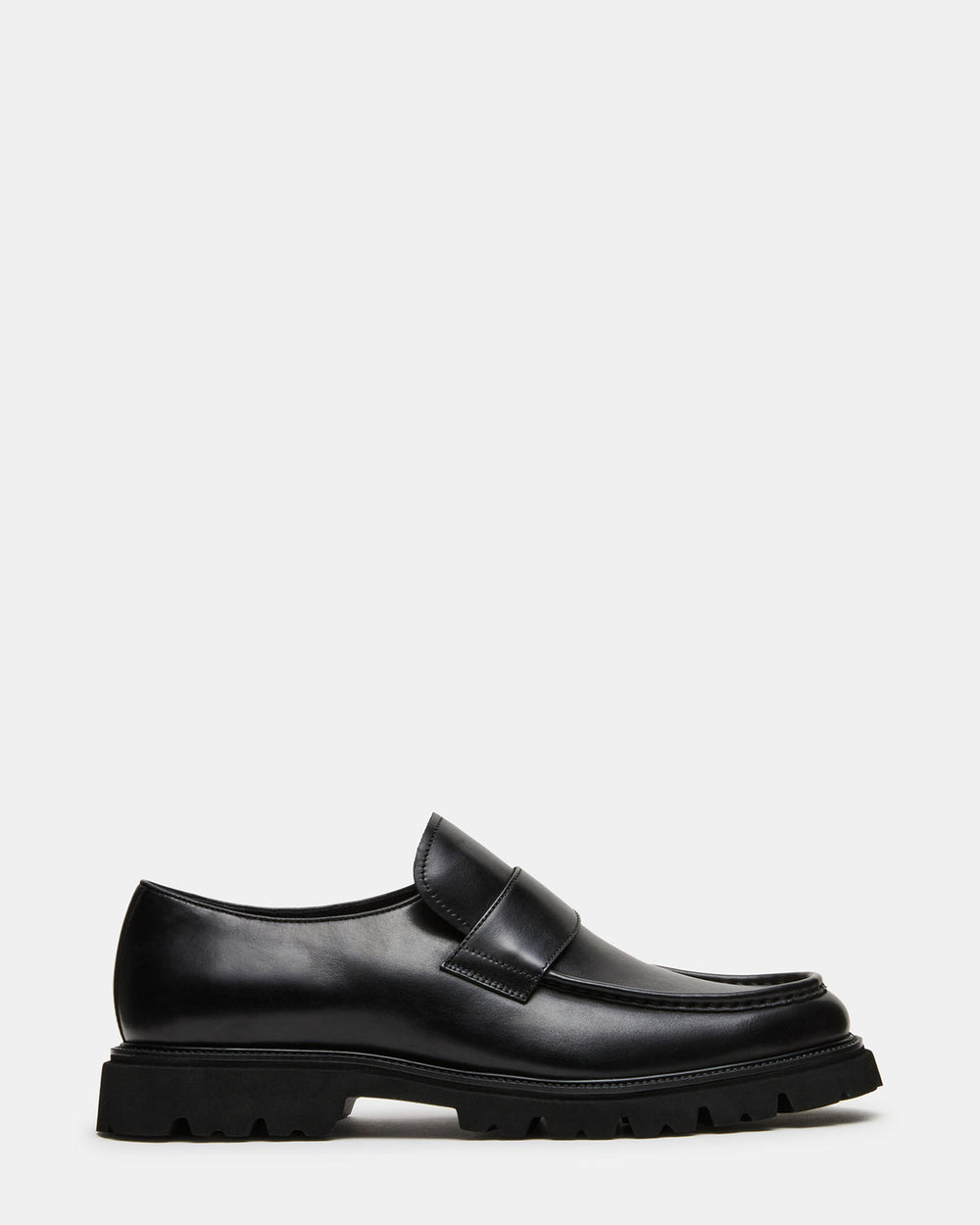RADKIN Black Leather Slip-On Dress Men's Loafer